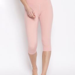 iki chic Women Black Solid High Stretch Regular Fit 3/4Th Yoga Leggings-image-12