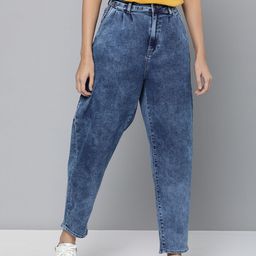 Mast & Harbour Women Blue Regular Fit Mid-Rise Clean Look Stretchable Jeans-image-41