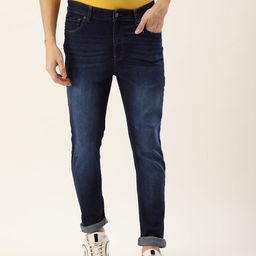 FOREVER 21 Men Mildly Distressed Light Fade Mid-Rise Stretchable Jeans-image-83