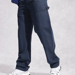 WROGN Men Loose Fit Pure Cotton Trousers-picture-38