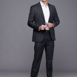 Raymond Contemporary Fit Self Design Single Breasted Formal Blazer and Trouser-picture-23