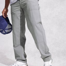 WROGN Men Loose Fit Pure Cotton Trousers-picture-10