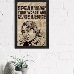 eCraftIndia Multicoloured A. P. J. Abdul Kalam Motivational Quote Wall Art-image-82