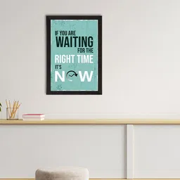 eCraftIndia Green & White Motivational Quote Satin Matt Texture UV Art Painting-image-89
