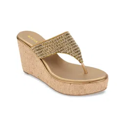 Rocia Women Gold-Toned Embellished Sandals-15