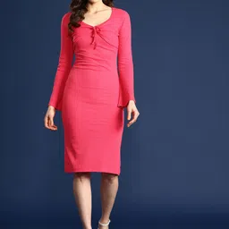 Mast & Harbour Ribbed Sheath Dress-picture-39