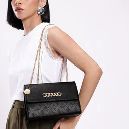 Chemistry Textured Structured Shoulder Bag-picture-13