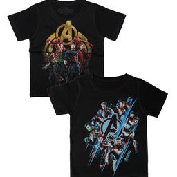 Marvel by Wear Your Mind Boys Black Printed Round Neck T-shirt-picture-39