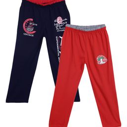 SWEET ANGEL Unisex Kids Pack Of 2 Solid Straight-Fit Track Pants-image-45