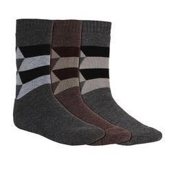 Creature Men Pack Of 3 Patterned Calf-Length Socks-15