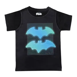 Batman Boys Black Printed Round Neck T-shirt-image-74
