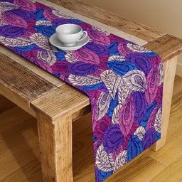 Alina decor Purple & Blue Digital Printed Table Runner-33