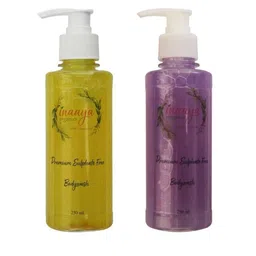 Inaaya Organics Set of 2 Lemon Grass & Charcoal Body Wash Shower Gel - 250 ml each-picture-46