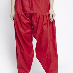 GRACIT Women Red Solid Loose-Fit Salwar-image-21