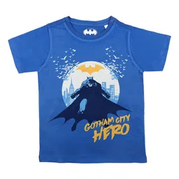 Batman Boys Blue Printed Round Neck T-shirt-picture-39