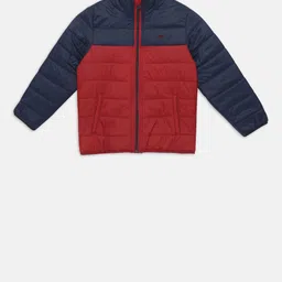 t-base Boys Red Colourblocked Lightweight Jacket-image-88