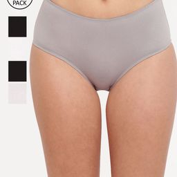BASIICS by La Intimo Women Pack Of 5 Solid Hipster Briefs-FB11B2G1W2-picture-5