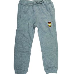 Marvel by Wear Your Mind Kids Grey Melange Solid Pure Cotton Joggers-image-80