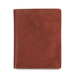 GENWAYNE Men Brown Solid Leather Two Fold Wallet-12
