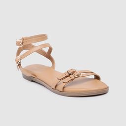 Inc 5 Women Open Toe Flats with Ankle Loop Closure image 1