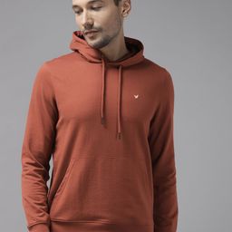 Blackberrys Men Brown Solid Hooded Sweatshirt-picture-43