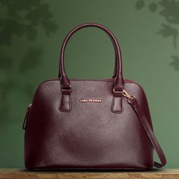 Lino Perros Coffee Brown Solid Handheld Bag-image-95