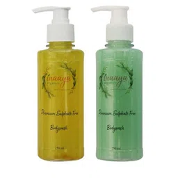 Inaaya Organics Set of 2 Lemon Grass & Rustic Rose Body Wash Shower Gel - 250 ml each-picture-6