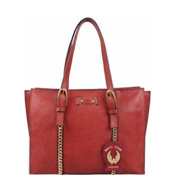 Hidesign Maroon Solid Leather Handheld Bag-38