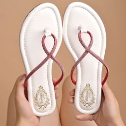 Shoetopia Girls Colourblocked T-Strap Flats-89
