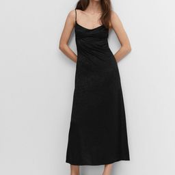 MANGO Styled Back A-Line Midi Dress-image-63
