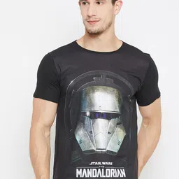 STAR WARS Men Black Printed Round Neck T-shirt-image-35