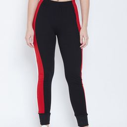 Crease & Clips Women Black Solid Slim Fit Joggers-image-79