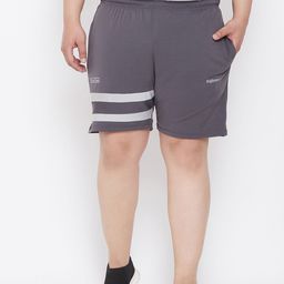 bigbanana Men Grey Striped Regular Fit Shorts-picture-7