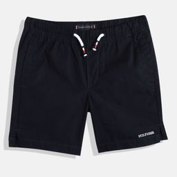 Tommy Hilfiger Boys Loose Fit Shorts With Brand Logo Embroidered & Side Slits Detail-image-95