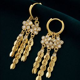ISHTAARA Gold-Plated Stainless Steel Earrings-image-83