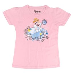 Disney by Wear Your Mind Girls Pink Cinderella Printed Pure Cotton Top-picture-34