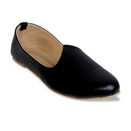 PANAHI Men Black Solid Mojaris-picture-27