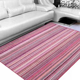 Saral Home Pink Striped Carpet-image-81