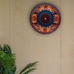 KOLOROBIA Multicolured Egyptian Tranquility Decorative Printed Wall Plate-image-1