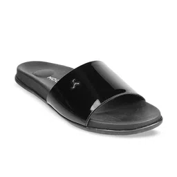 Mochi Women Black Flats Open Toe Flats-0