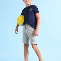 U.S. Polo Assn. Kids Boys Grey Pure Cotton Shorts-image-42