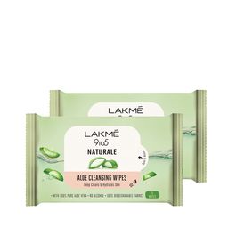 Lakme Pack of 2  9 to5 Naturale Aloe Cleansing Wipes-27