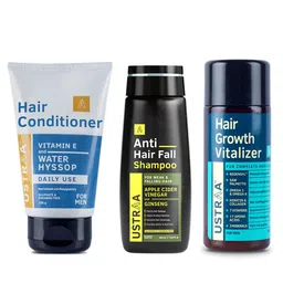 Ustraa Set of Hair Growth Vitalizer, Hair Conditioner & Anti Hair Fall Shampoo-49