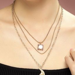 Bohey by KARATCART Gold-Plated Layered Chain-93