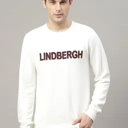 LINDBERGH Men White Printed Knitted Pullover-image-65