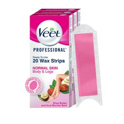 Veet Professional Set of 3 Ready To Use Wax Strips for Normal Skin - 20 Strips Each-15