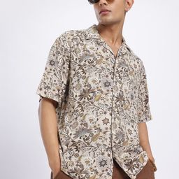 glitchez Wildflower Fantasy Printed Relaxed Shirt-image-31