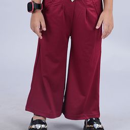KiddoPanti Girls Straight Fit Pleated Trousers-image-95