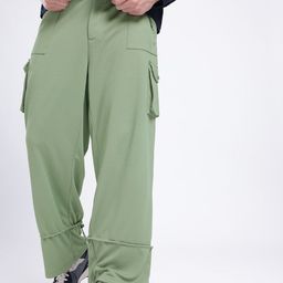Kook N Keech Men Urban Utility Relaxed Textured Cargo Trousers-image-64