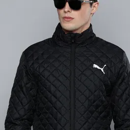Puma Men Black Lightweight Slim Fit Quilted Jacket-33
